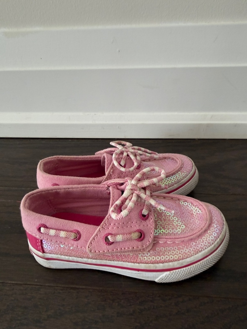 Sperry Topsider pink sequin boat shoe size 7 - Picture 2 of 5